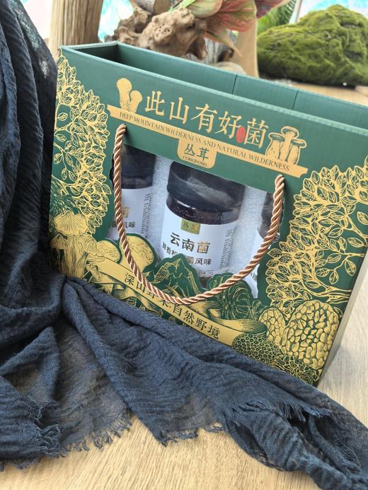 美味山珍菌酱|松茸菌+鸡枞菌+牛肝菌三种风味，源自云南原始森林，配料干净，无防腐添加剂，每一口都是天然野菌的鲜美，开罐即食，220克/瓶，3瓶/盒，礼盒装⭐️中通/韵达 商品图7
