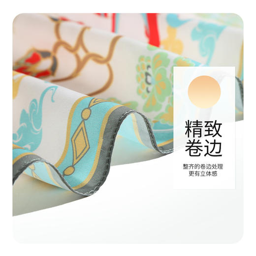 敦煌博物馆 九色鹿系列丝滑亲肤涤纶丝巾 商品图3