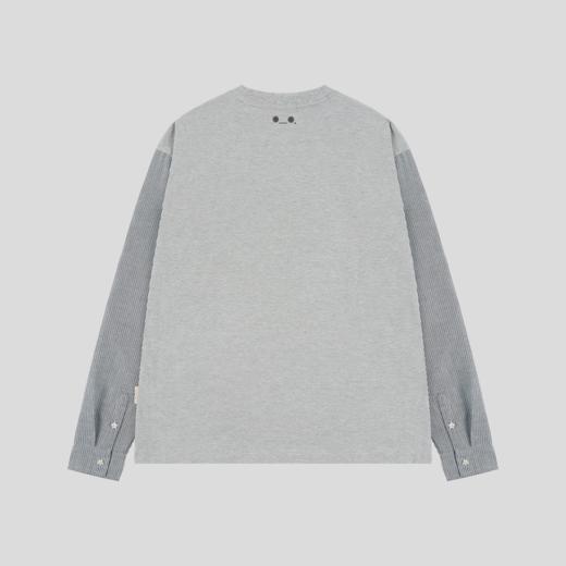 GOODBAI GOODEES新款个性宽松拼色印花长袖T恤 商品图4