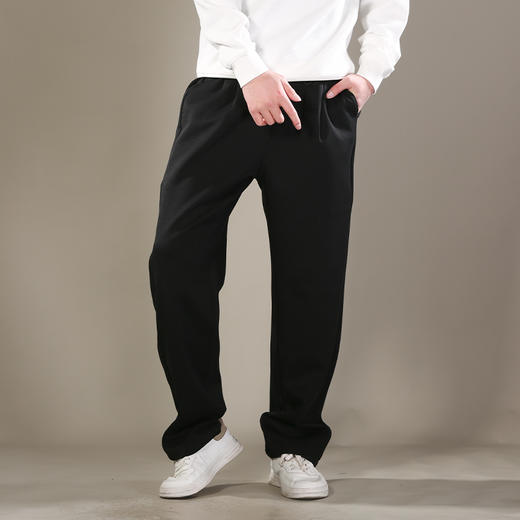 DRONKOO 2026 抽绳松紧腰前腰金属扣两侧压线薄卫裤长裤 商品图1