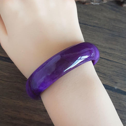 【天然正品】天然收藏级帝王紫色56号舒俱来手镯260126JJ39 商品图7