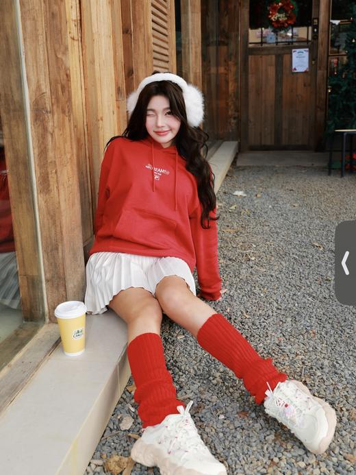 .26马年纪念款！三色！FL男女同款连帽卫衣海棠花马上生花情侣款卫衣 商品图5