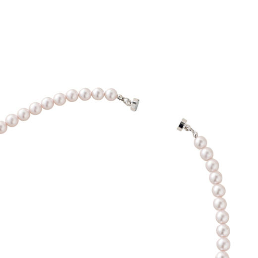 三彩2026新款温柔复古极简风浅粉珍珠项链单链优雅气质通勤宴会 商品图4