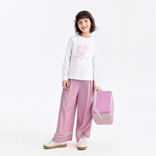 女童全腰梭织单裤夏季新款安奈儿童装EG626580 商品图3