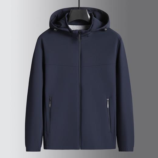 【DSF】大依优型大码男装春秋休闲夹克外百搭商务可拆卸连帽长袖外套 商品图4