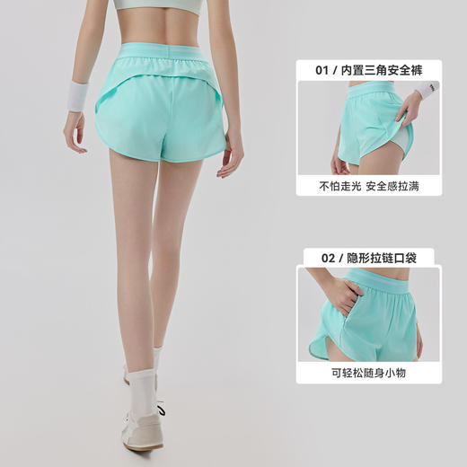 YOGACODE【火树银花系列】运动短裤女凉感7A抗菌内档健身裤瑜伽短裤DWK116026 商品图1