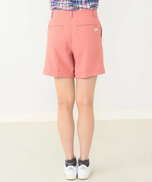 BEAMS 高尔夫紫标 女士经典款短裤 翻边裤脚纯色百搭 商品图4