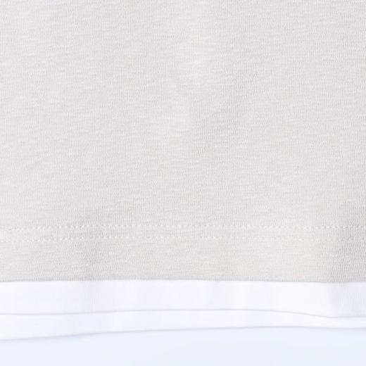 SDSA男装2026新款高贵轻奢潮牌时尚撞色假两件圆领长袖T恤百搭潮 商品图2