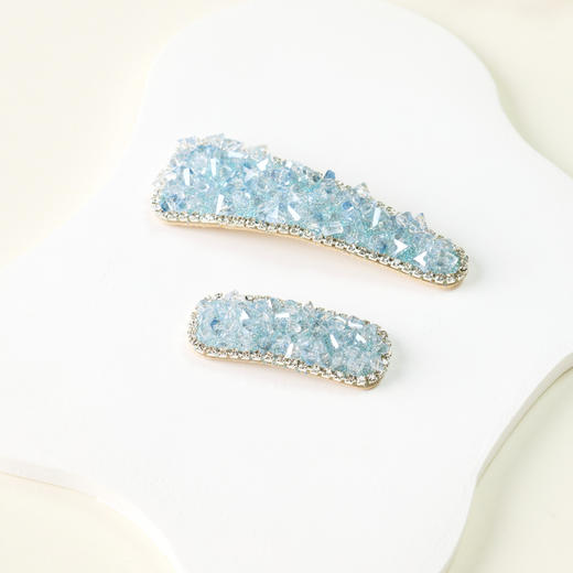 【买1得2】三彩2026新款甜美碎晶闪钻包边发夹侧夹高级氛围小众 商品图1