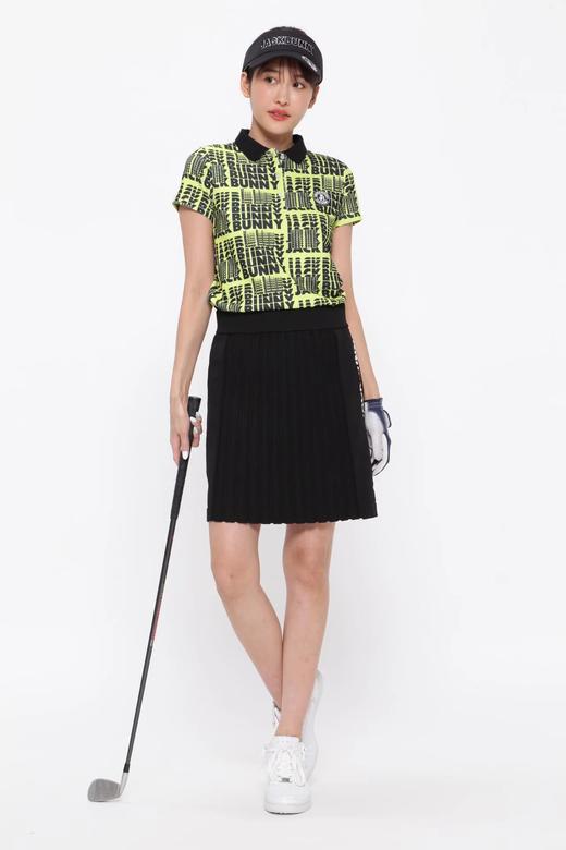 Jack Bunny 情侣款 女士高尔夫 秋季新款 字母印花polo衫短袖 弹力透气 商品图1