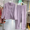 女士立领休闲睡衣套装果粒绒保暖可外穿家居服套装【24R41087】 商品缩略图1