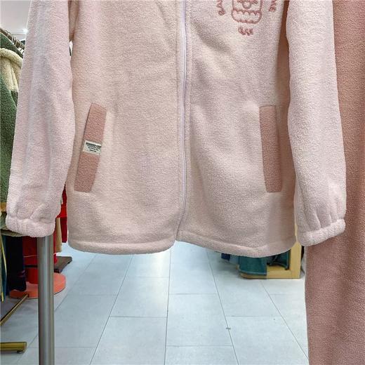 女士立领休闲睡衣套装果粒绒保暖可外穿家居服套装【24R41088】 商品图4