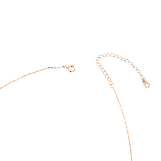 三彩2026新款贝壳四叶草吊坠项链玫瑰金轻奢锆石幸运温柔氛围浪漫 商品图4