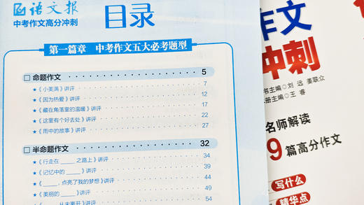 语文报【中考】【高考】作文高分冲刺 共2册 商品图6