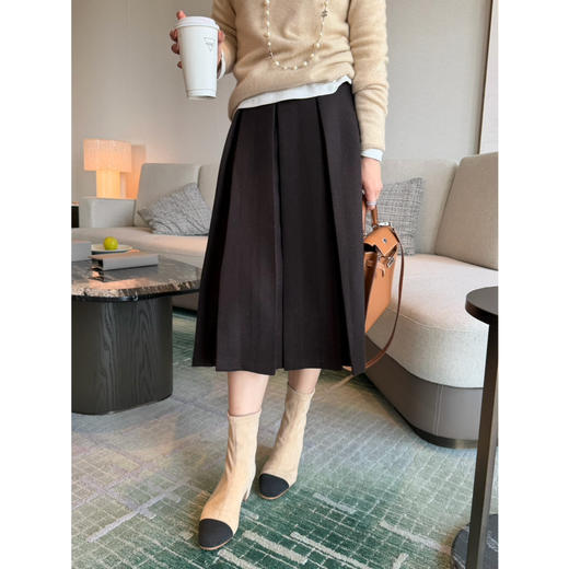 2602103     厚羊毛 百褶裙 A子版型 遮肉百搭 商品图7