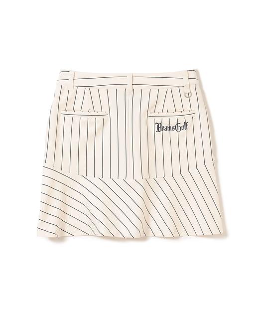 BEAMS GOLF 高尔夫橙标 NEW YORK系列 女士细条纹短裙 防紫外线 凉感舒适 商品图7