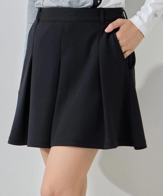 Jun & Rope 女士 初秋高尔夫 纸板针织A字褶裥喇叭短裙 柔软舒适 商品图6