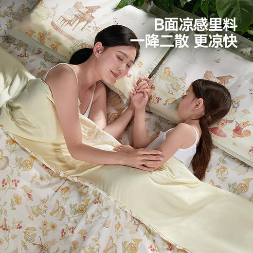6936671656861 好孩子Goodbaby 哄睡AB凉感被蚕丝被儿童春夏被子纯棉宝宝幼儿园被子凉凉被【230*200cm】 商品图4