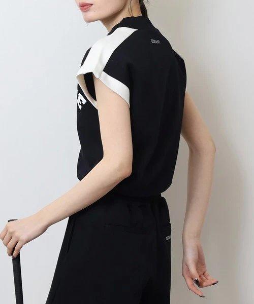 CECIL McBEE green 高尔夫女士 字母印花无袖卫衣短袖 运动背心 商品图5