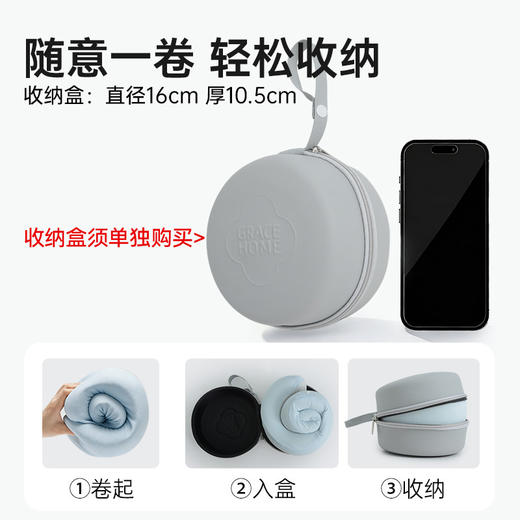 洁丽雅护颈枕记忆棉u型枕旅行护颈椎枕飞机睡觉枕头脖子靠枕可携 商品图3