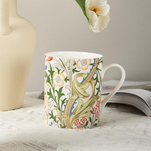 V&A博物馆威廉莫里斯系列 水果或石榴 金色百合 月光百合 骨瓷杯 商品图1
