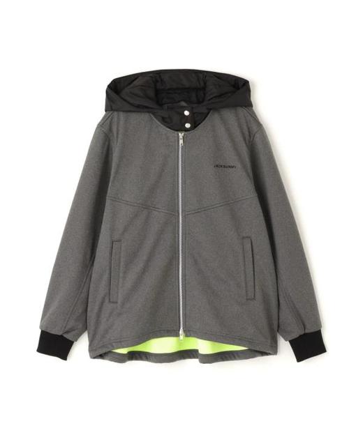 Jack Bunny 女士高尔夫 连帽可拆卸 防风抓绒内衬夹克 保暖宽松外套 商品图14