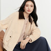 【严选】蒋欣代言伊芙丽撞色领灯芯绒巴恩风时髦短外套2026春季新款外套1H1911581 商品缩略图2