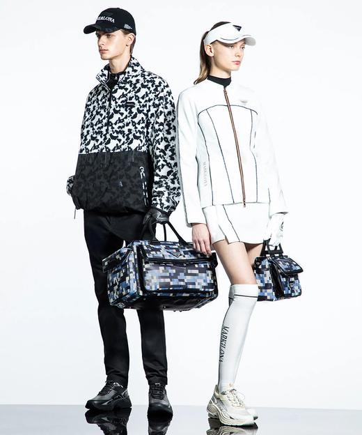 MARK & LONA 高尔夫女士新款 双色闪光滚边绳设计拉链夹克外套 带内衬短裙 运动套装 商品图11