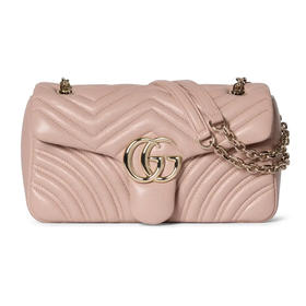 GUCCI 古驰 女士 GG Marmont系列 中号单肩背包 粉色 837267 AAE38 5753