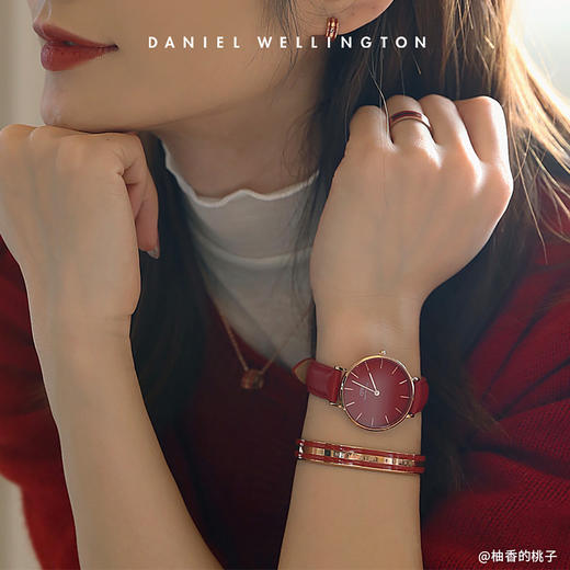7315030001648 丹尼尔惠灵顿DANIEL WELLINGTON DW手镯|宝石红撞色安可拉红手镯女红色新年蛇年本命首饰礼物【小号】 商品图2