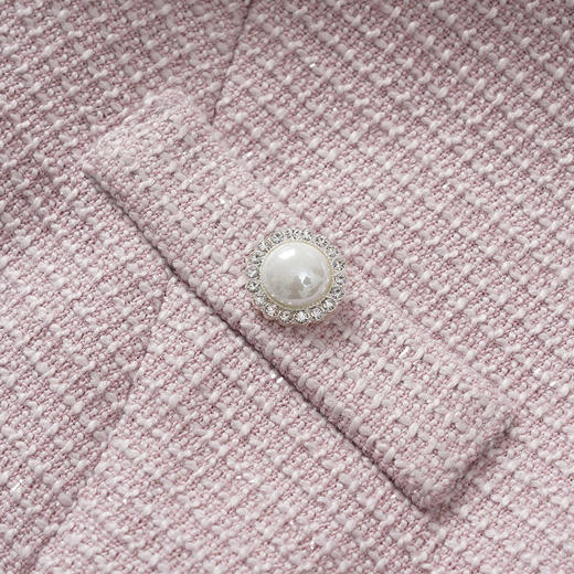 法小曼*子珍清冷富家千金穿搭小香风娃娃领连衣裙女通勤气质A字裙优雅 商品图6