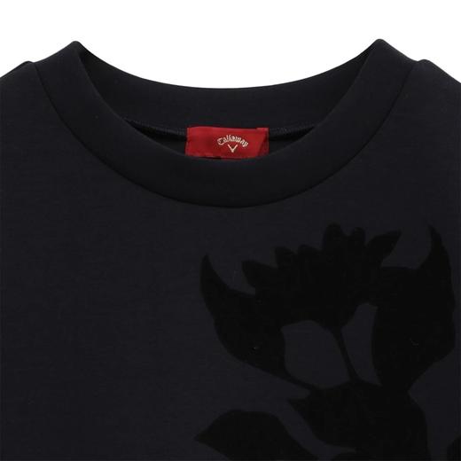 Callaway 女士高尔夫 红标双面针织花卉长袖 圆领衬衫长袖 商品图5