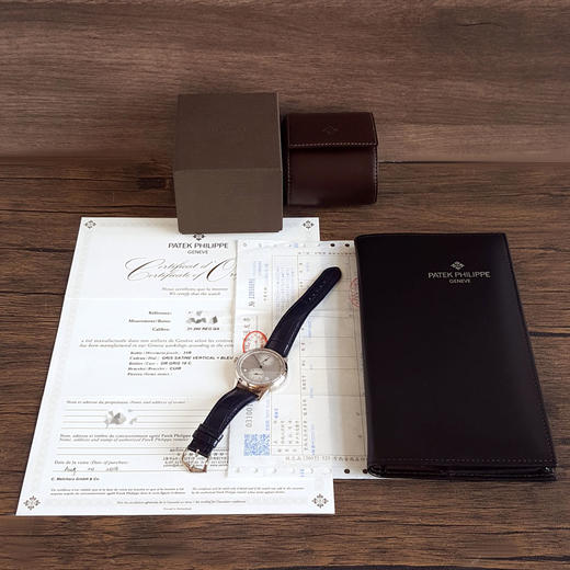 【95新】PATEK PHILIPPE 百达翡丽5235G-001自动机械机芯（PP印记）日期、星期、月份显示；年历 40.5MM（男款）复杂功能时计系列 18K白金100126NJ05 商品图1