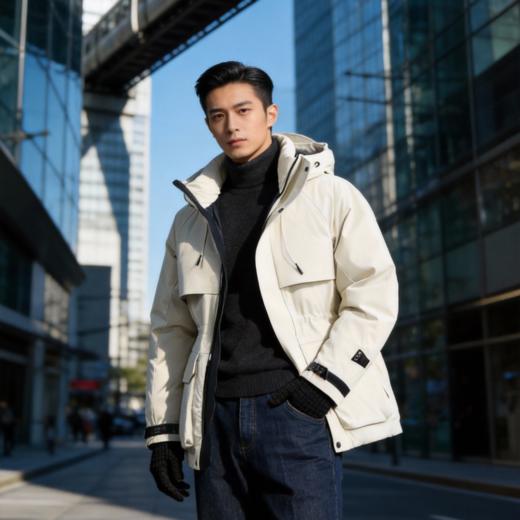 城市猎装：NEP男女同款防风防水防污三防高级户外羽绒服 商品图5
