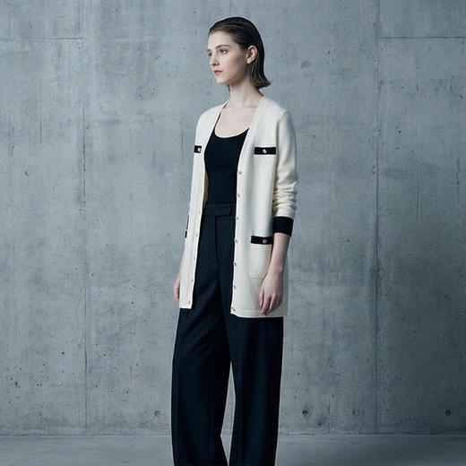 【咕咕同款】PALUOPO/PLV领女开衫ET23865R-A/约重375g帕罗 商品图7