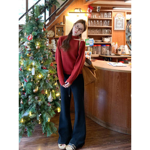 <曾小咸推荐> 2.18 现货秒杀 ！微信超特价！抽绳微喇加绒休闲裤 日常179.99 立减110 秒杀69.99！！ 商品图3