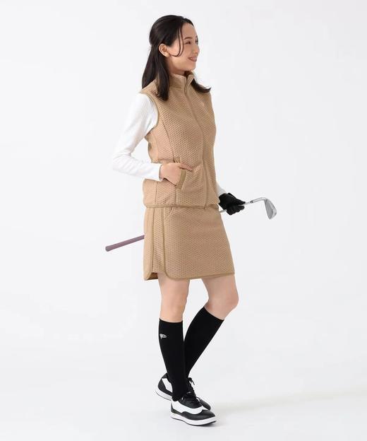 BEAMS 高尔夫 女士  秋冬季新款拼接凹凸菱格格抓绒 松紧腰短裙运动裙 商品图6