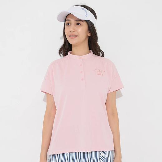 日版高尔夫Callaway1982女士纯色立领短袖凉感200cc透气面料 商品图4