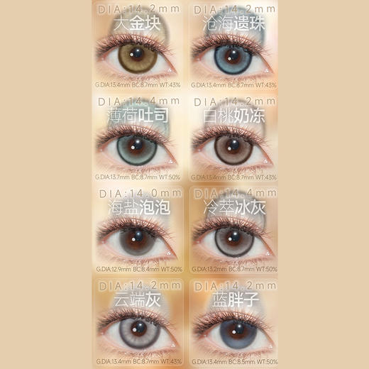 【活动】TOASTNOMI吐司糯米日抛 特价清仓 大金块/修罗神话/机械未来/星回/冷萃冰灰/沧海遗珠/薄荷吐司/白桃奶冻/海盐泡泡/蓝胖子/云端灰 COS显色 恋与深空 轻混血虹膜 日常自然通勤美瞳 商品图1