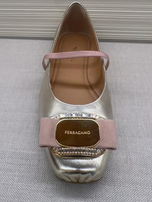 FERRAGAMO 芭蕾平底鞋女  0787658-001 .【鞋底有膜，试穿小心】 商品图0