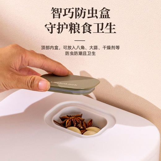 6943819180362 乐扣乐扣Lock&Lock 家用防虫防潮密封大米收纳盒装米箱米缸面粉储存食品级【10kg】 商品图2