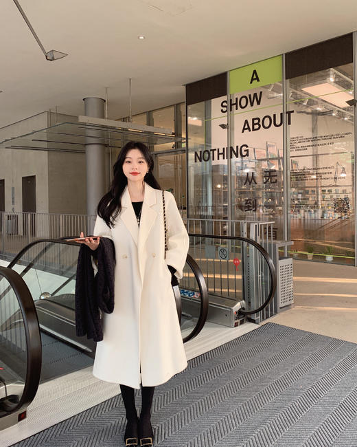 金蘑菇菇【黑标2代｜新材质骆马绒】Llama骆马保暖双面呢大衣 商品图7