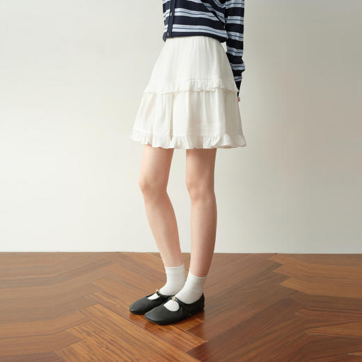 【严选】诗凡黎春秋梭织短裙7H3140501 商品图2