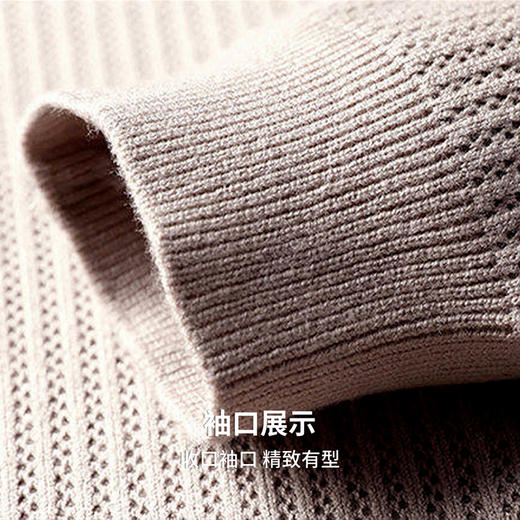 男士小翻领设计针织拉链开衫 商品图6
