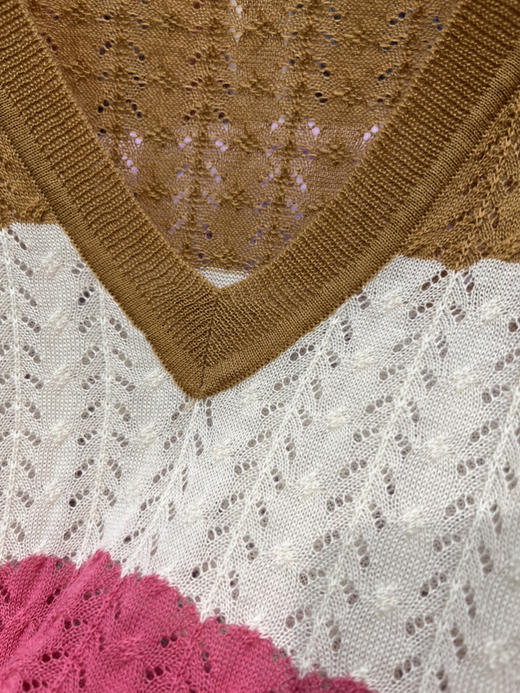 原单新款V领撞色针（均码90-135可穿） 商品图2