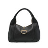 GUCCI 古驰 女士 Softbit 粒面皮革手提包 黑色 858297 AAEAO 1000 商品缩略图0