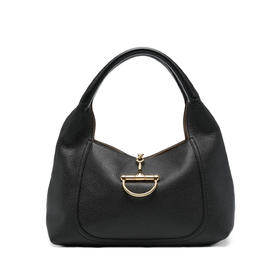 GUCCI 古驰 女士 Softbit 粒面皮革手提包 黑色 858297 AAEAO 1000