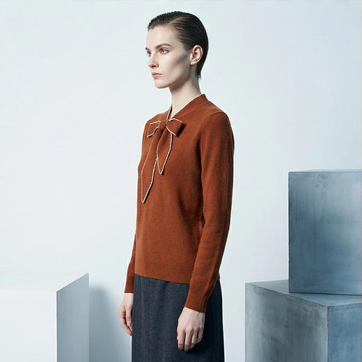 【咕咕同款】PALUOPO/PLV领女衫ET20283R-C/约重238g帕罗 商品图13