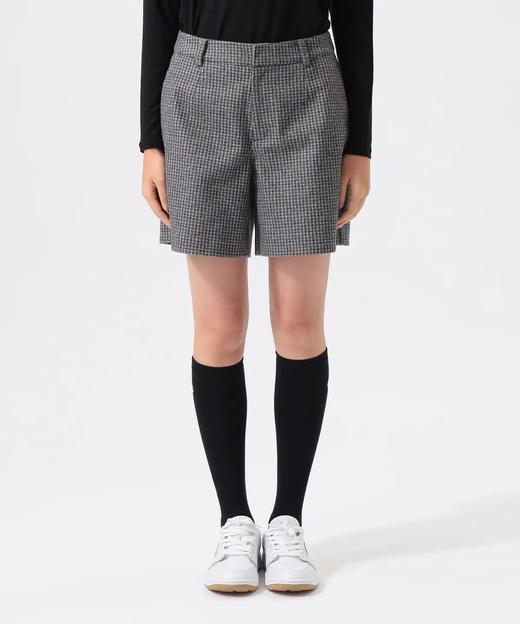 BEAMS GOLF 女款 秋冬季千鸟格仿毛尼带打底运动时尚保暖短裤 商品图0