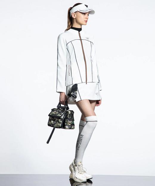 MARK & LONA 高尔夫女士新款 双色闪光滚边绳设计拉链夹克外套 带内衬短裙 运动套装 商品图0